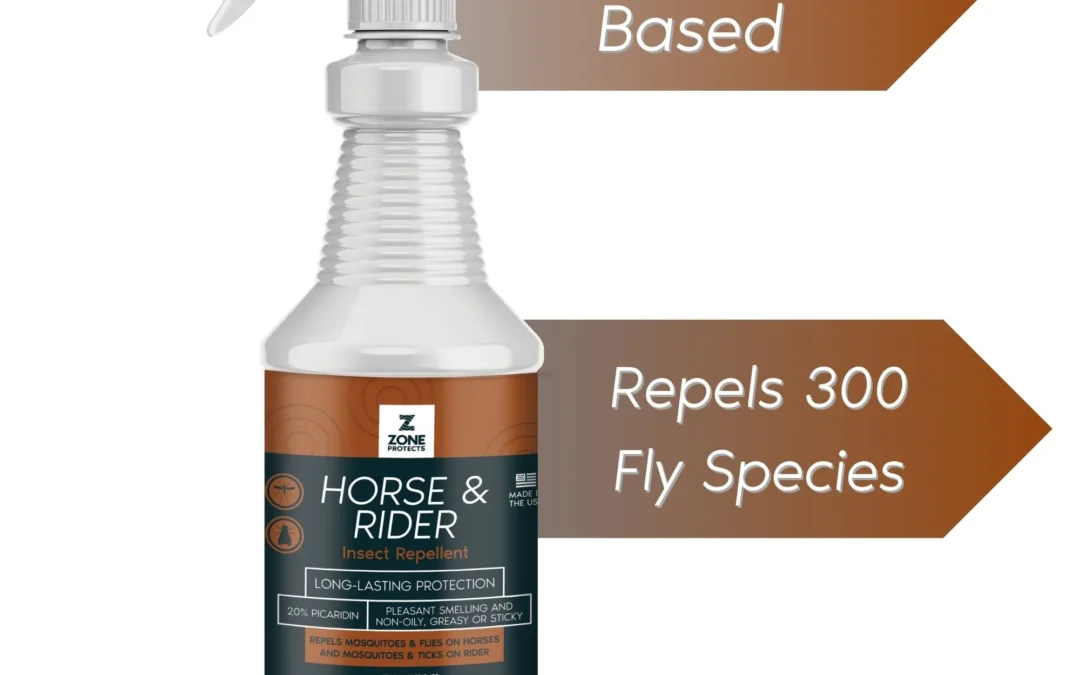 Possibly the World’s Best Fly Spray:  Zone Protects Horse & Rider